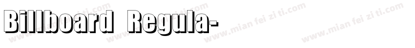 Billboard Regula字体转换